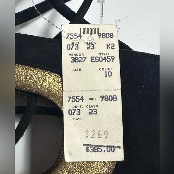 Donna Karan New York Vintage (1991) Black Suede Bag NWT - Picture 10 of 10